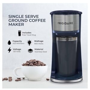 Frigidaire Single Serve Coffee Maker Navy Blue